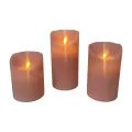 Ledkaarsen roze - set van 3