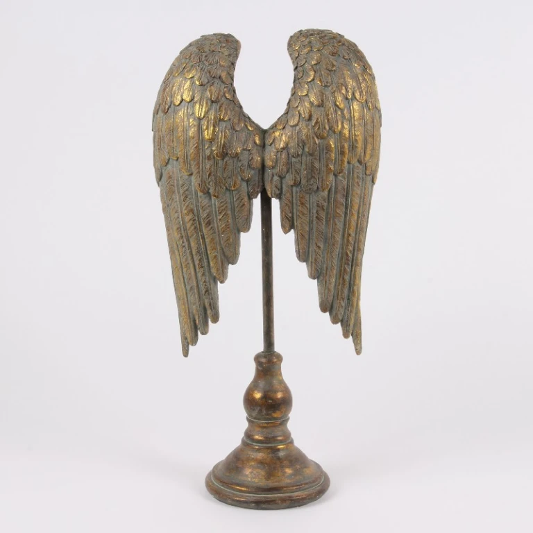 Vleugels op voet - goud - 51 cm - kunsthars