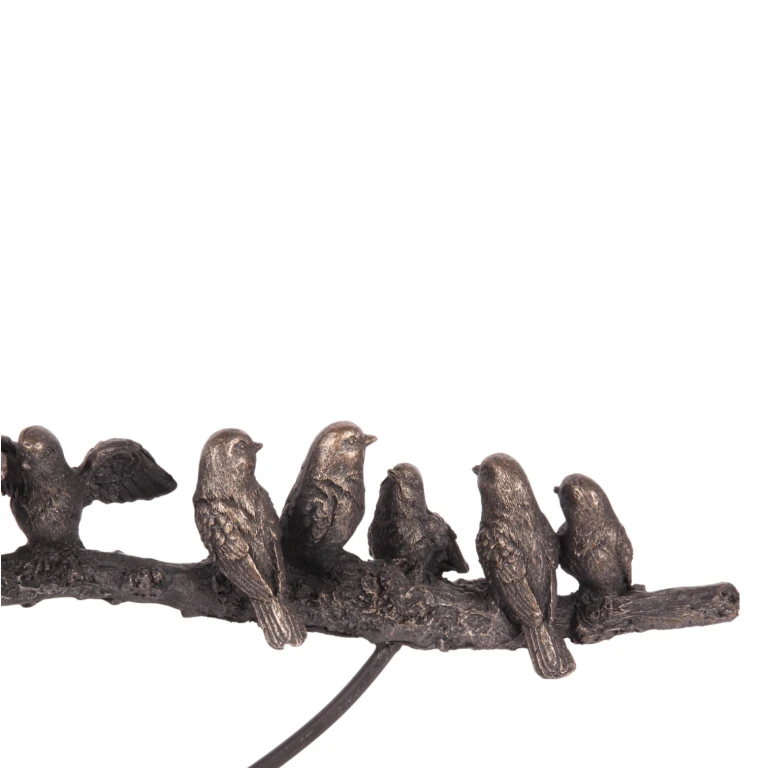 Dierenbeeld vogels - goud - 30 cm