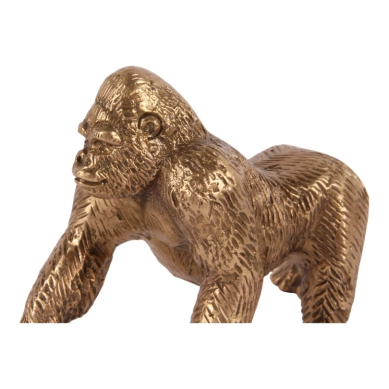 Gorilla-beeld - messing - 11,5 cm