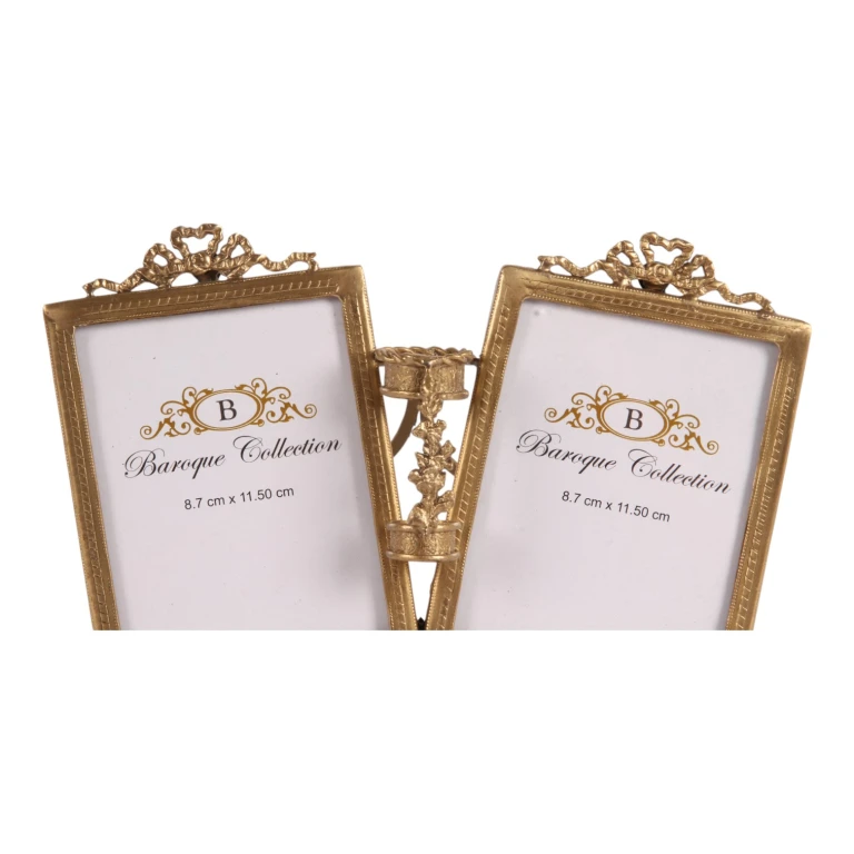Fotolijst collage - 21 cm - goud - messing - staand