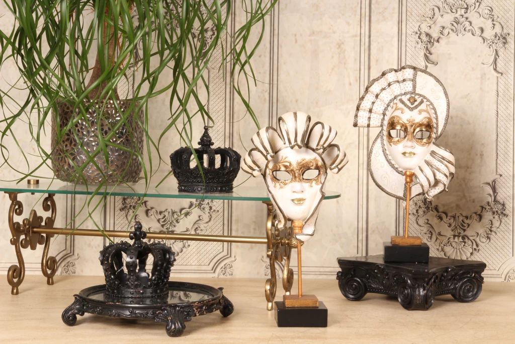 Decoratiesokkel 27 cm - zwart - kunsthars