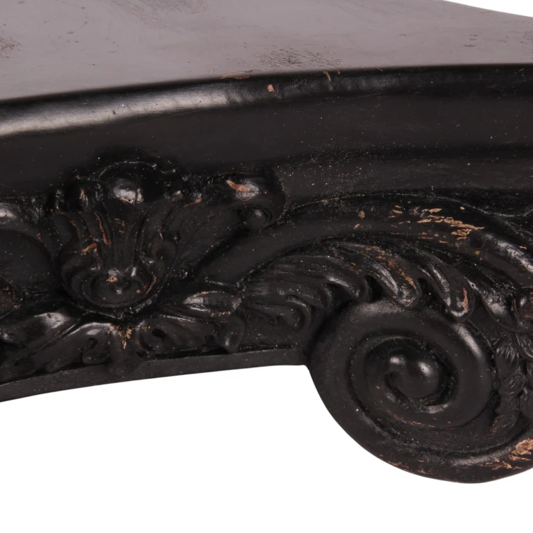 Decoratiesokkel 27 cm - zwart - kunsthars