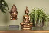 Boeddha buste - goud - 36,5 cm