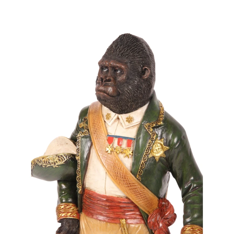 Orang-oetan op voet - groen - 40,5 cm