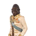 Orang-oetanbeeld op voet - ivoor - 40,5 cm