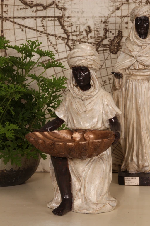 Moorse figuur - ivoor - 36,5 cm - kunsthars