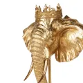 Olifantenbeeld op standaard - goud - 37,5 cm