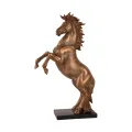 Beeld Paard 43,5 cm - Bronskleurig - Resin