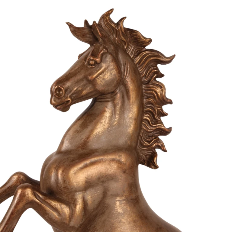 Paardenbeeld bronskleurig - 43,5 cm