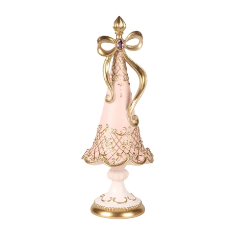 Miniatuurkerstboom - roze - 35,5 cm - kunsthars