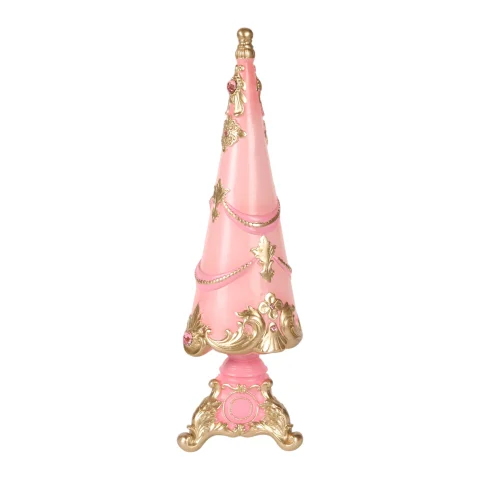 Miniatuurkerstboom - roze - 35,8 cm - kunsthars