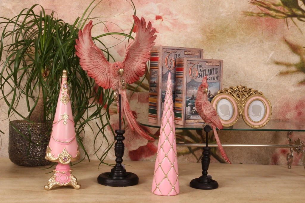 Miniatuurkerstboom - roze - 35,8 cm - kunsthars