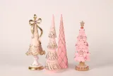 Miniatuurkerstboom - roze - 31,5 cm - kunsthars