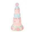 Decoratietaart - roze - 33,5 cm - kunsthars - 1 stuk