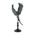 Papegaai op stok - blauw - 52,5 cm
