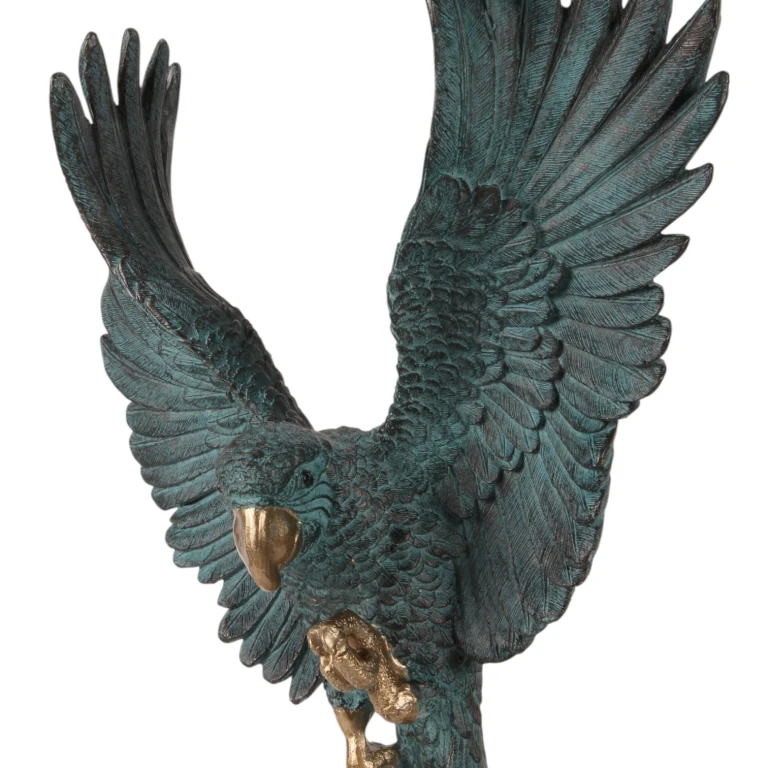 Papegaai op stok - blauw - 52,5 cm