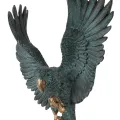 Papegaai op stok - blauw - 52,5 cm
