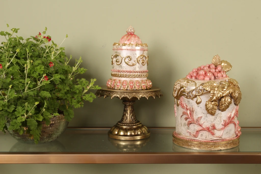 Decoratietaart - roze - 30 cm - kunsthars