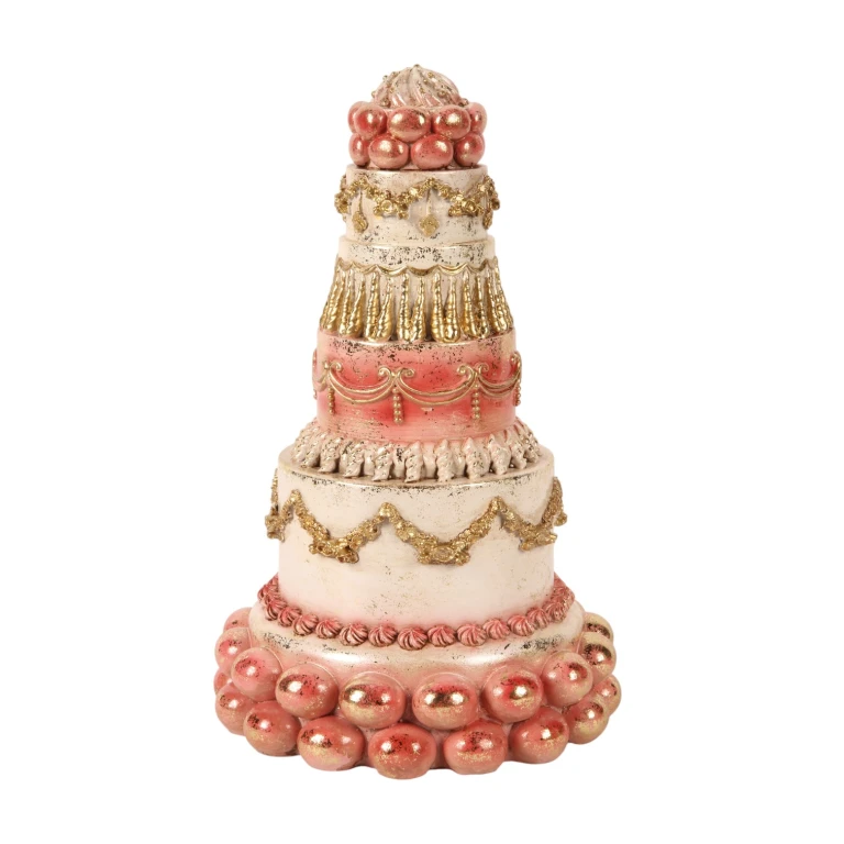 Decoratietaart - roze - 27,5 cm - kunsthars