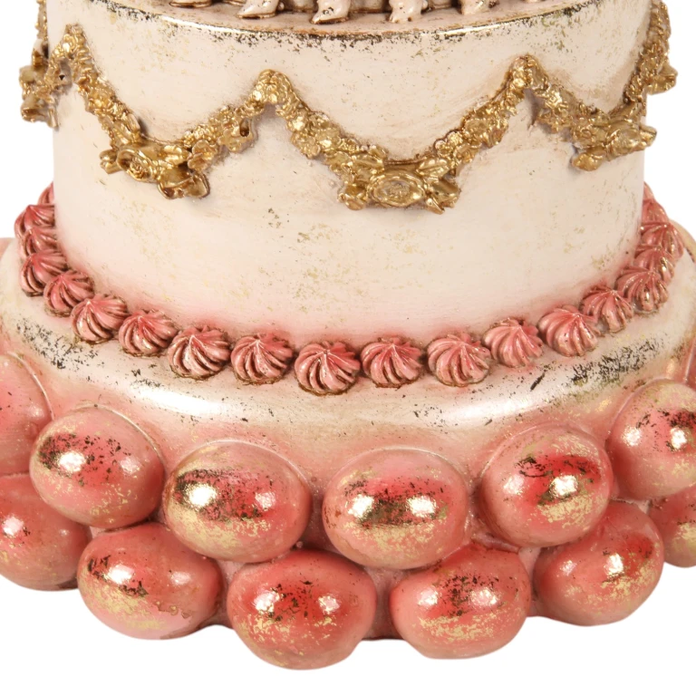 Decoratietaart - roze - 27,5 cm - kunsthars