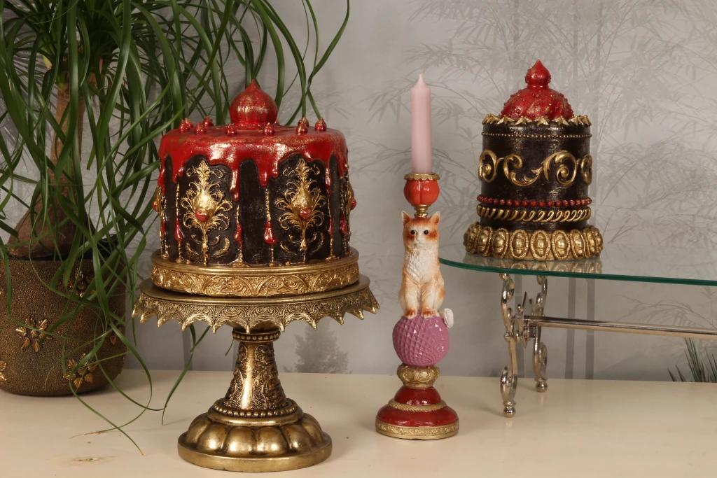 Decoratietaart - bruin - 23 cm - kunsthars