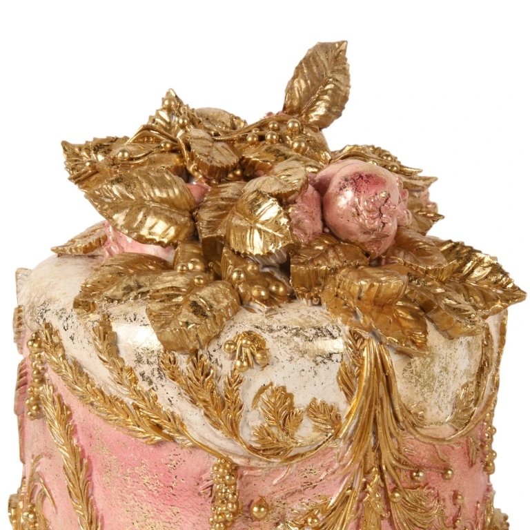Decoratietaart - roze - 24 cm - kunsthars