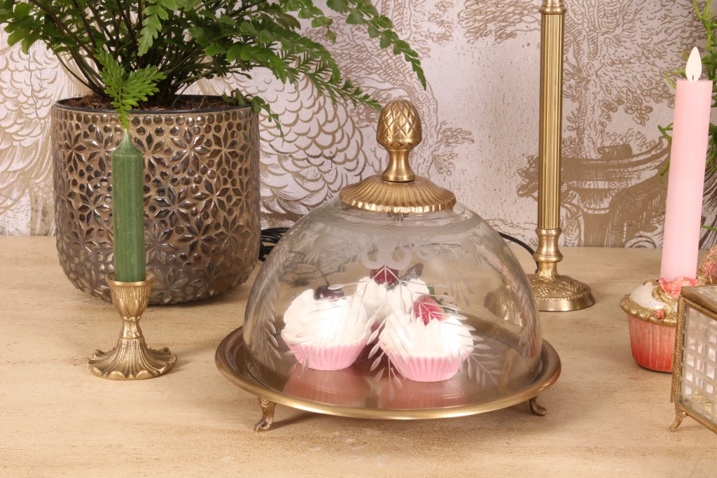 Kandelaar - goud - 7 cm - messing