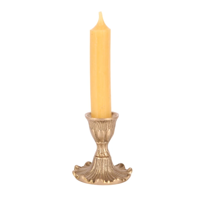 Kandelaar - goud - 7 cm - messing