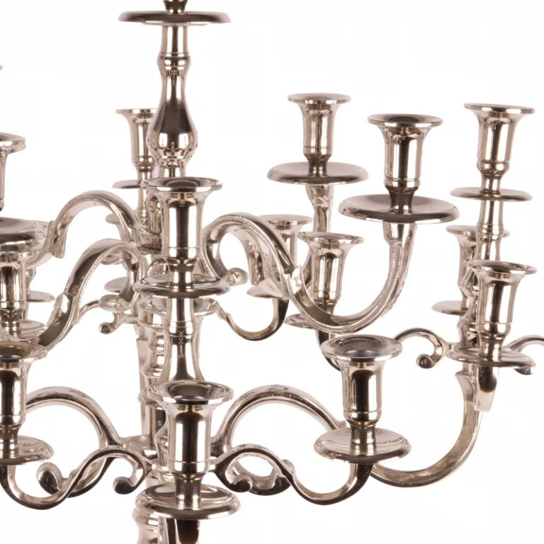 Kandelaar - 25 armen - 100 cm - zilver - aluminium