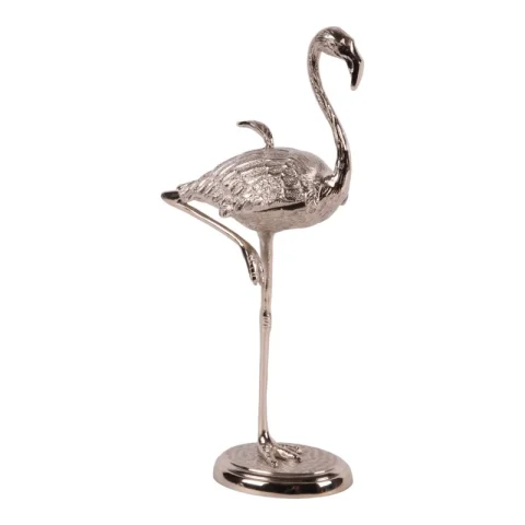 Deco opbergdoos Flamingo koper 29 cm