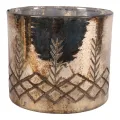 Waxinelichthouder 18 cm - Zilver - Glas