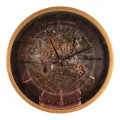 Wandklok Yankee 46 cm - Goud - Rond - Metaal