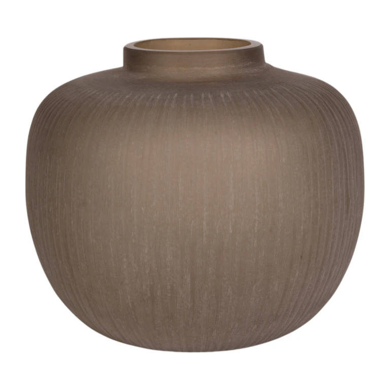 Vaas Evelyn - 30 cm - bruin - glas