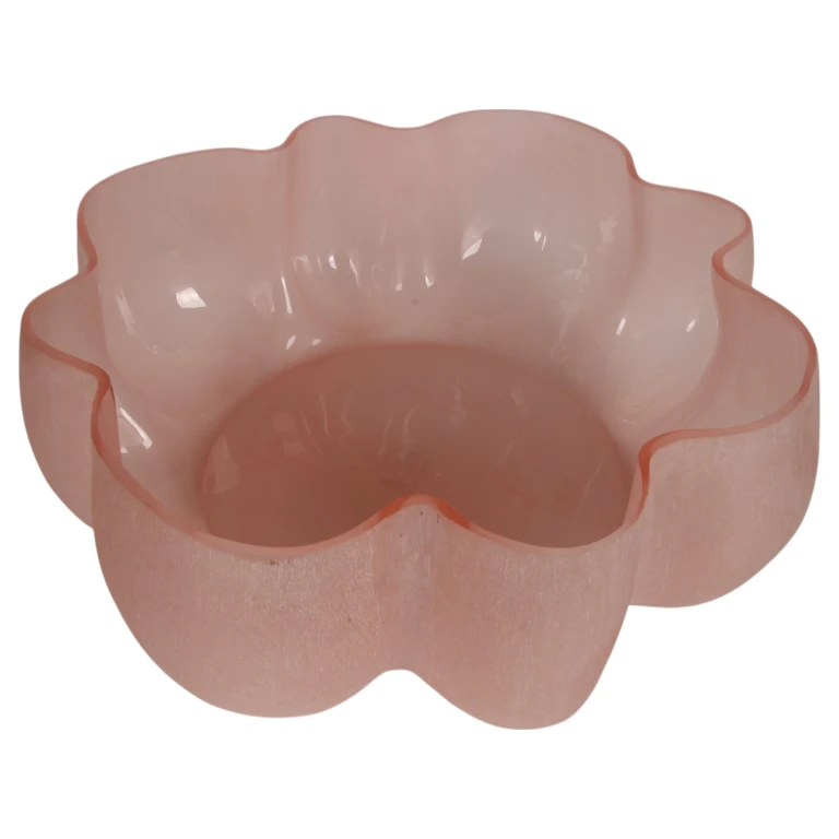 Sierschaal Lotus - roze - glas - 40 cm - 1 stuk