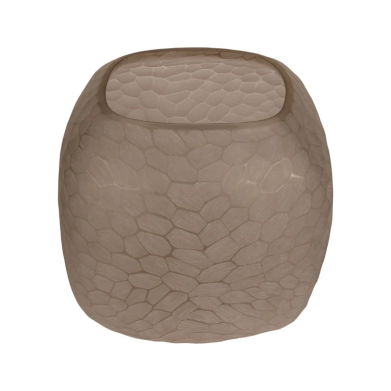 Vaas Pebble S - 22 cm - bruin - glas