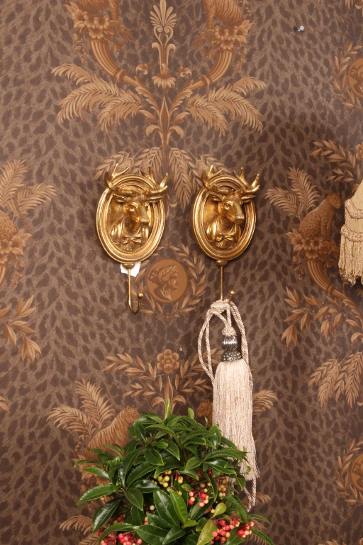 Wandhaak Hert - goud - 20 cm