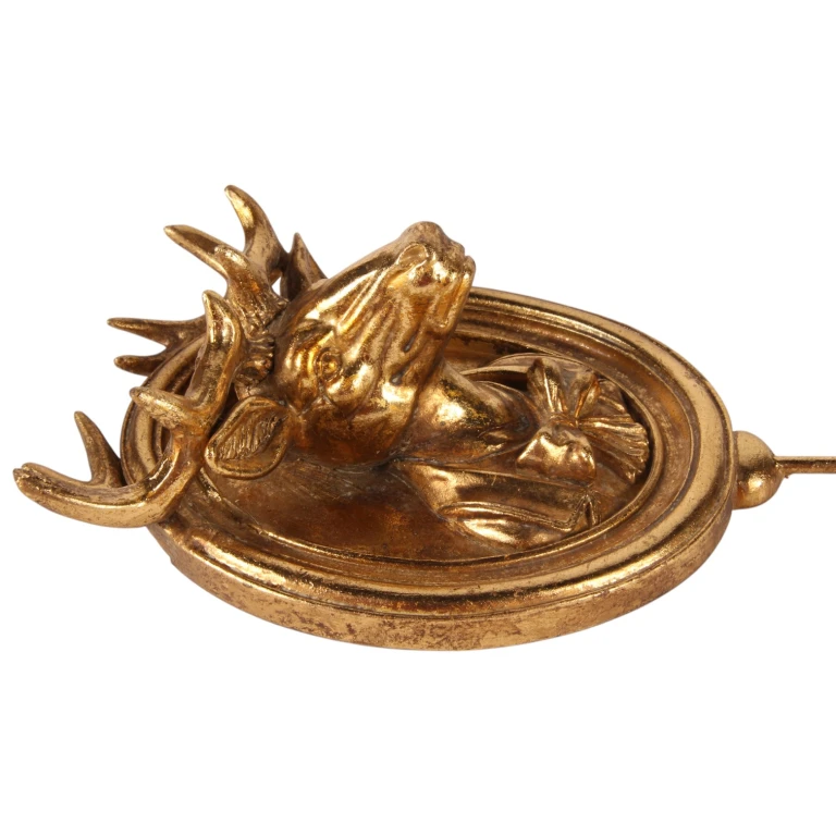 Wandhaak Hert - goud - 20 cm