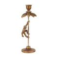 Kandelaar Aap 31 cm - Goud - Resin