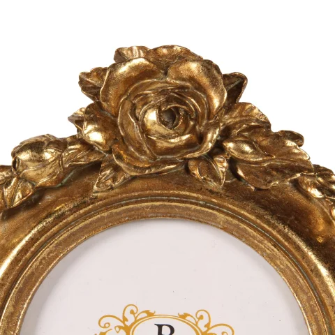 Fotolijst 10 x 10 - Rond - Goud - Resin