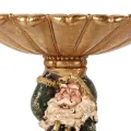 Schaal Kerstman 24 cm - Groen - Resin