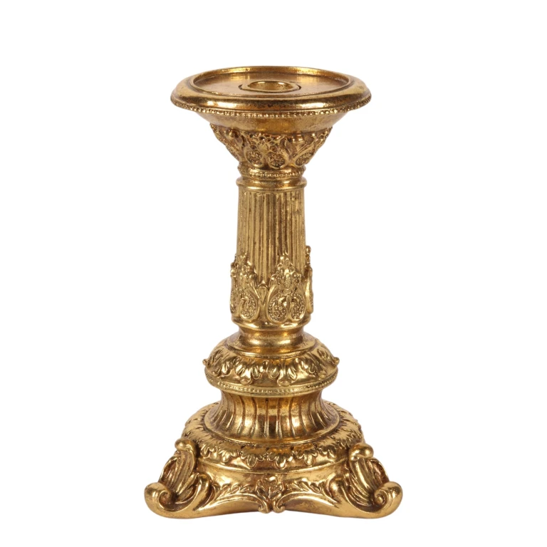 Kandelaar - 23 cm - goud - kunsthars