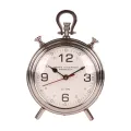Tafelklok - zilver - aluminium - 28 cm