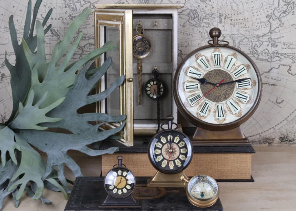 Dutch Style Zakhorloge Ghandi - 5 cm - goud - messing