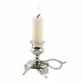 Kandelaar met handvat - 8 cm - zilver - messing