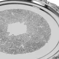 Sierschaal met engeltjes - zilver - 39 cm