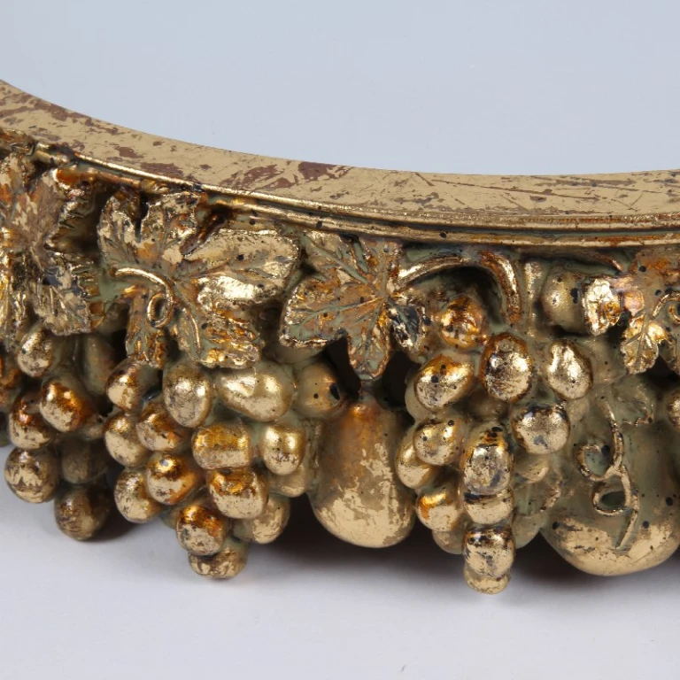 Dienblad met spiegel - goud - 30 cm
