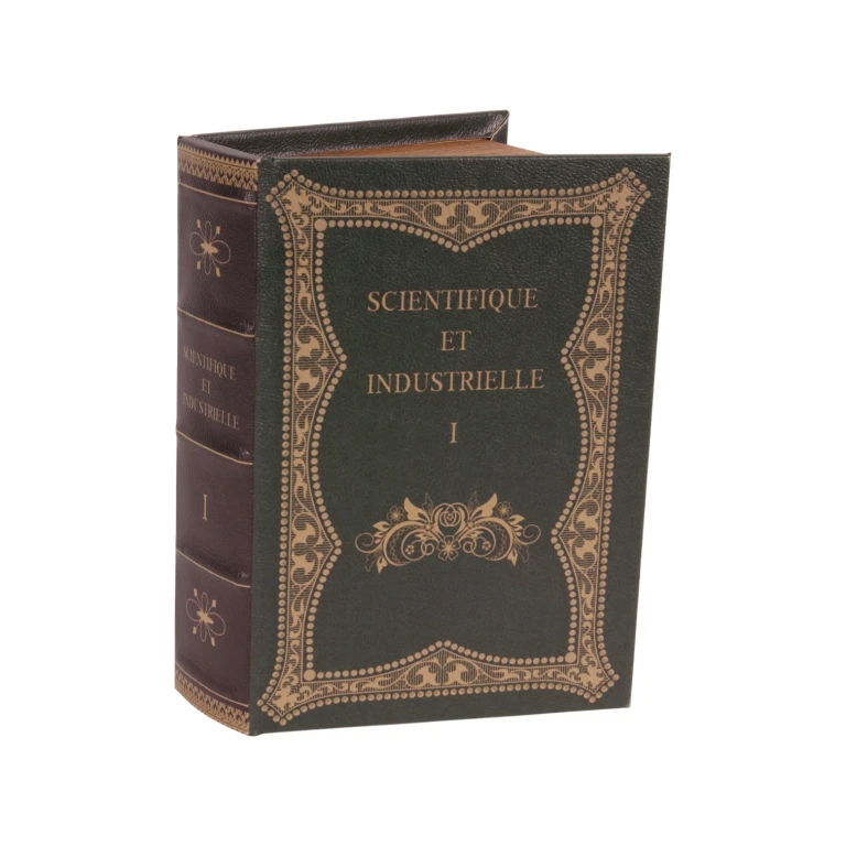 Opbergdoos boek - 23 cm - zwart - kunstleer