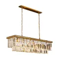 Kroonluchter Hilton - goud - glas - 125 cm