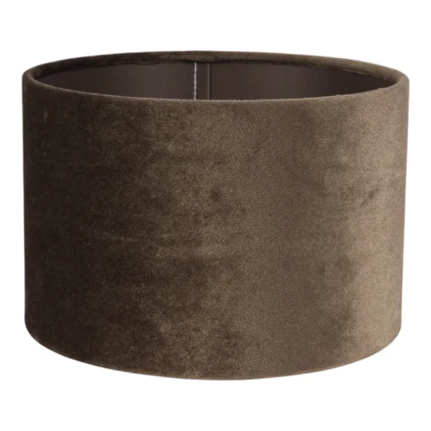 Lampenkap Cilinder - 20 cm - groen - stof